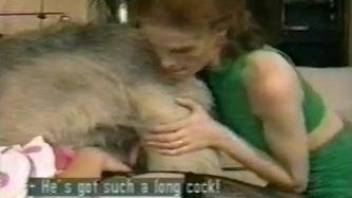Vintage scenes of zoo porn with women avid for animals cocks
