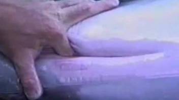 Dude fingering a sexy dolphin's delicious pussy