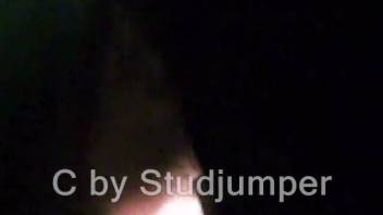 Guy roughly bangs dark horse in wild close-up zoo porn
