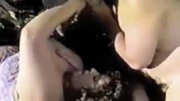 Bare dude and his spouse, total outdoor animal sex in the wilderness