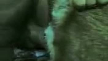 Guy wields his stiff dick to discipline his submissive pet