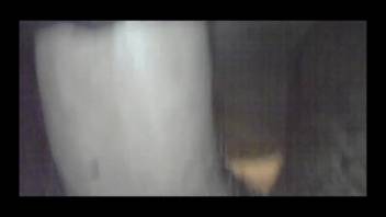 Guy shoving his dick into a female dog's snug vagina in first-person view
