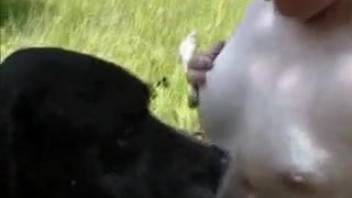 Female experiences full canine penis triggering her wild climaxes