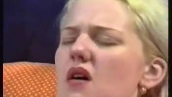 Attractive woman relishing intense sex with a canine