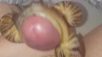 POV snail porn video with a big-dicked zoophile