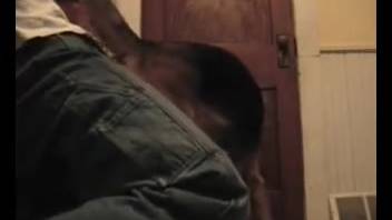 Guy pounds his dog in the butt and shoots his load on the animal's fur
