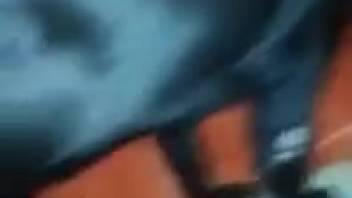 Canine aggressively penetrates voluptuous woman and ejaculates on her nice buttocks