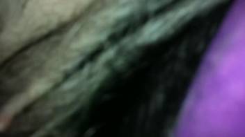 Aroused guy deeply penetrates fluffy creature in close-up adult deviances