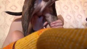 Gorgeous woman being fucked by a lustful monster