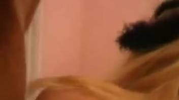Perverted adult film with a cat-masked bestiality enthusiast chick